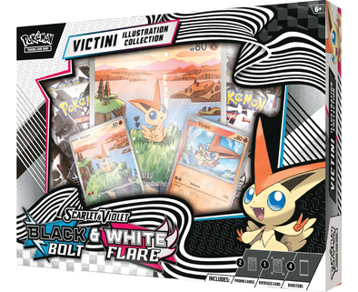  PKMN Black Bolt/White Flare Unova Victini Illustration Collection