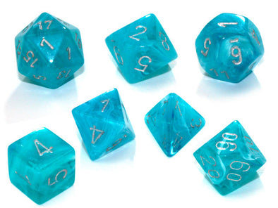  Chessex Polyhedral Set Cirrus Aqua/Silver