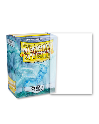  Dragon Shield Sleeves Matte Clear 100ct