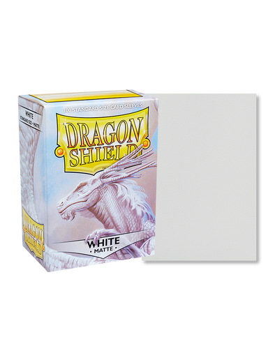 Dragon Shield Sleeves Matte White 100ct