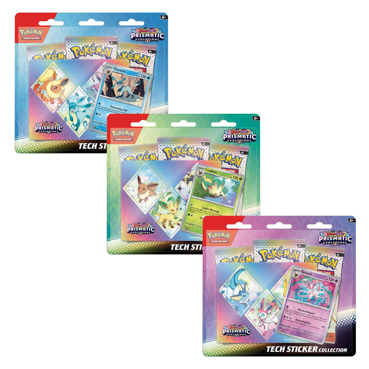  PKMN Prismatic Evolutions Tech Sticker Collection